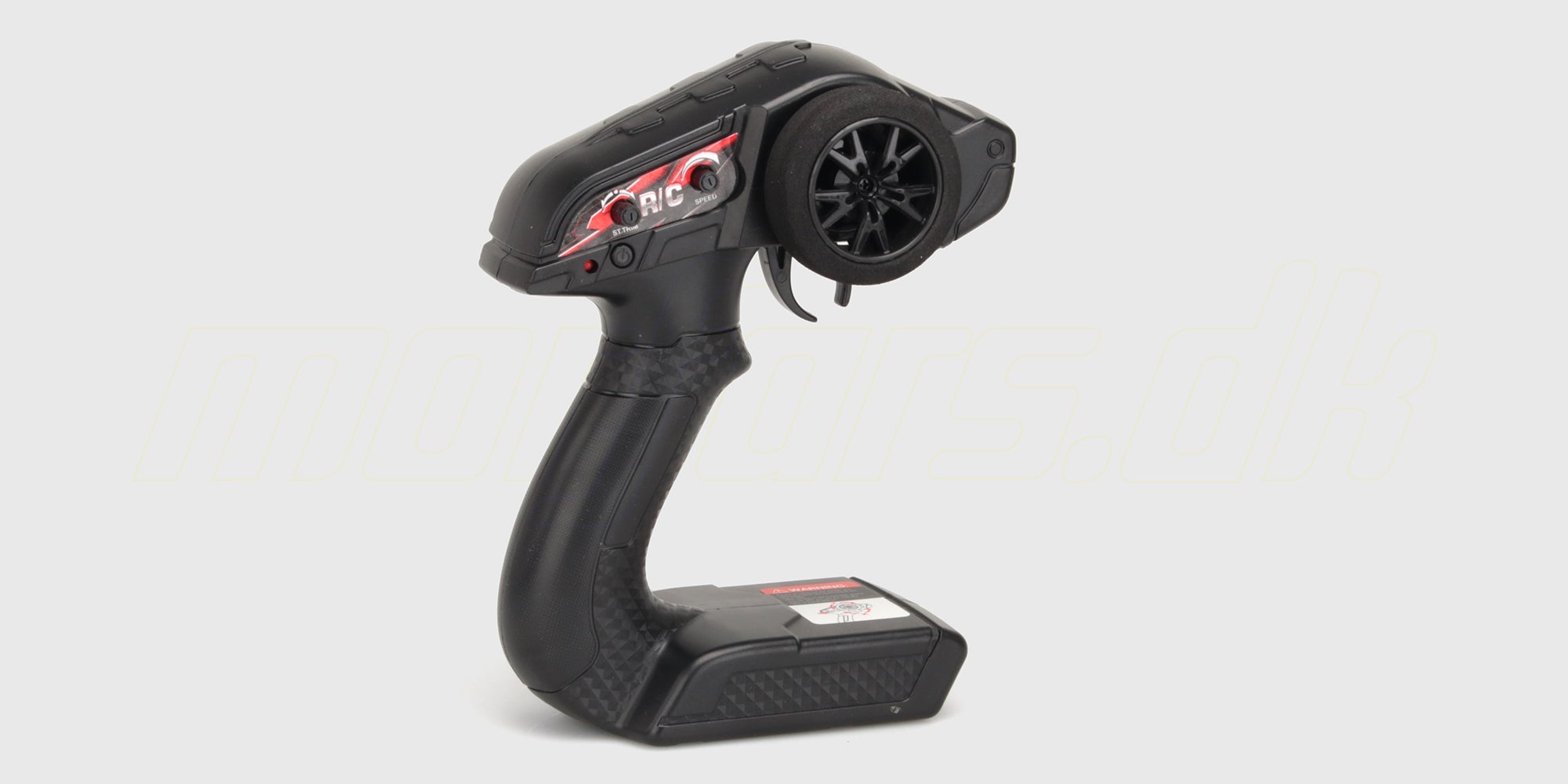 Sort 2,4 GHz fjernstyring til Hurricane fjernstyret bil med ergonomisk greb og præcis styring.