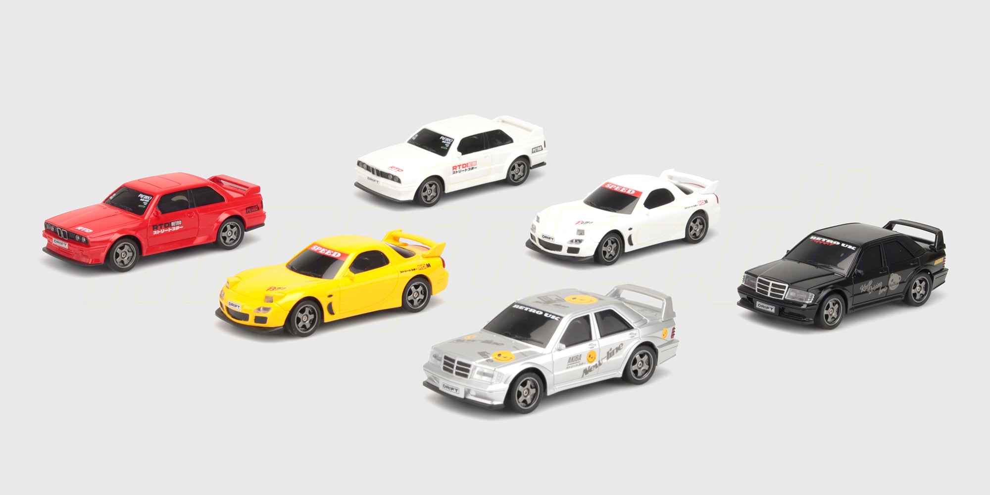 Legend Drift fjernstyret bil i skala 1:16 med realistisk karrosseri og dæk optimeret til drifting.