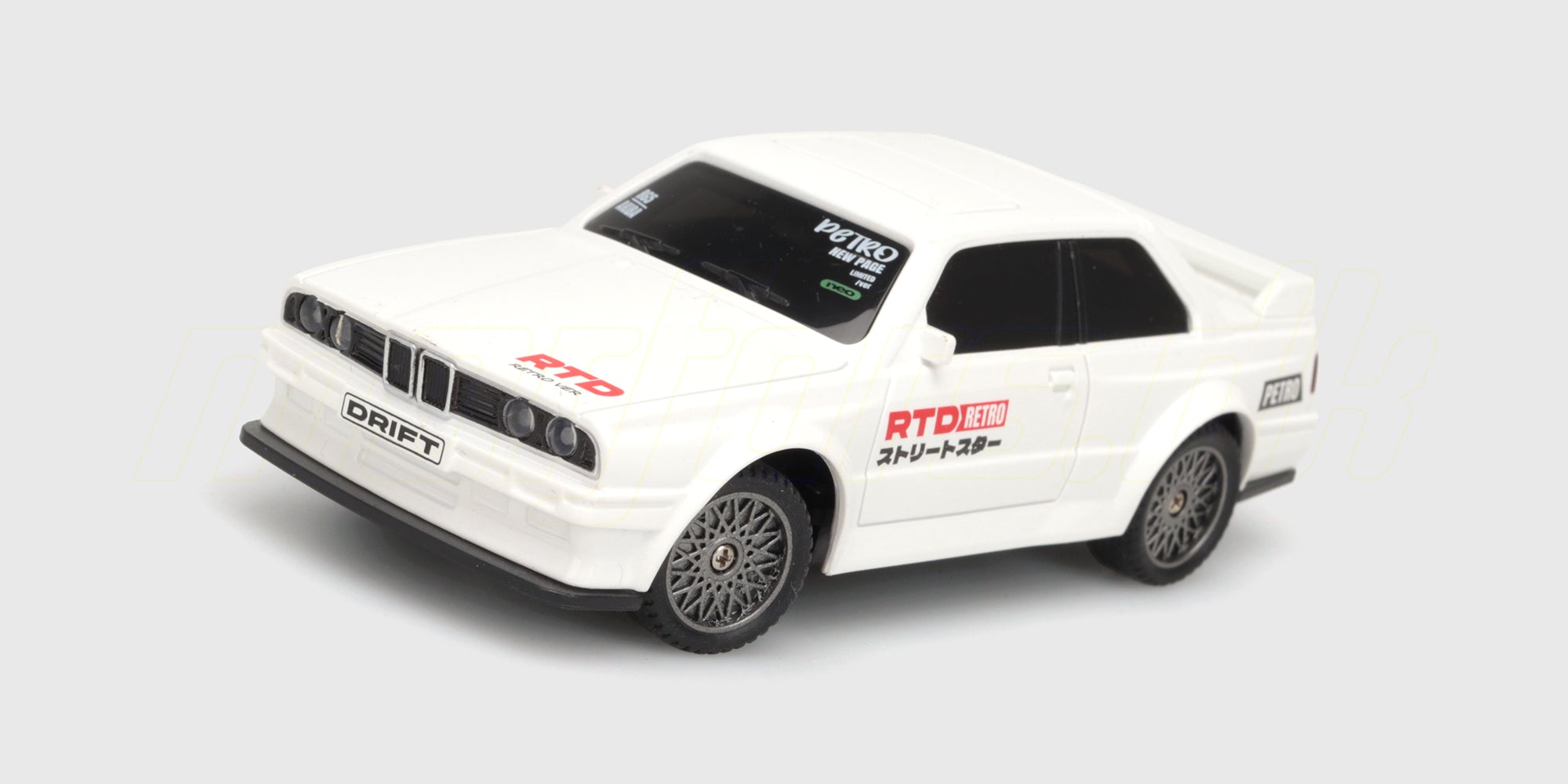 Legend Drift Elite fjernstyret driftbil med realistisk karrosseri og specialdæk til kontrolleret drifting.