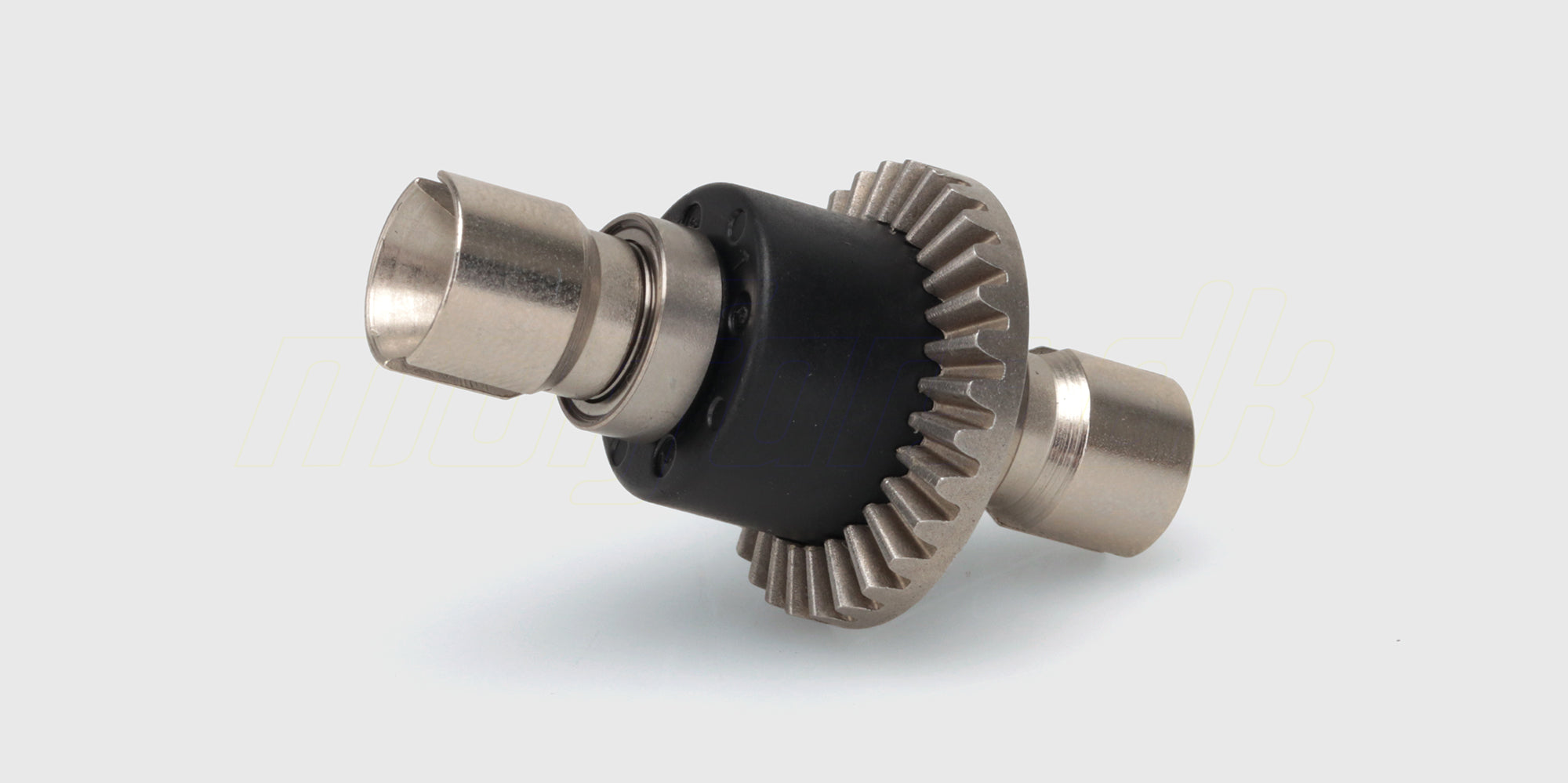 HyperGo Super HD differential i metal til MJX fjernstyrede biler vist på hvid baggrund.