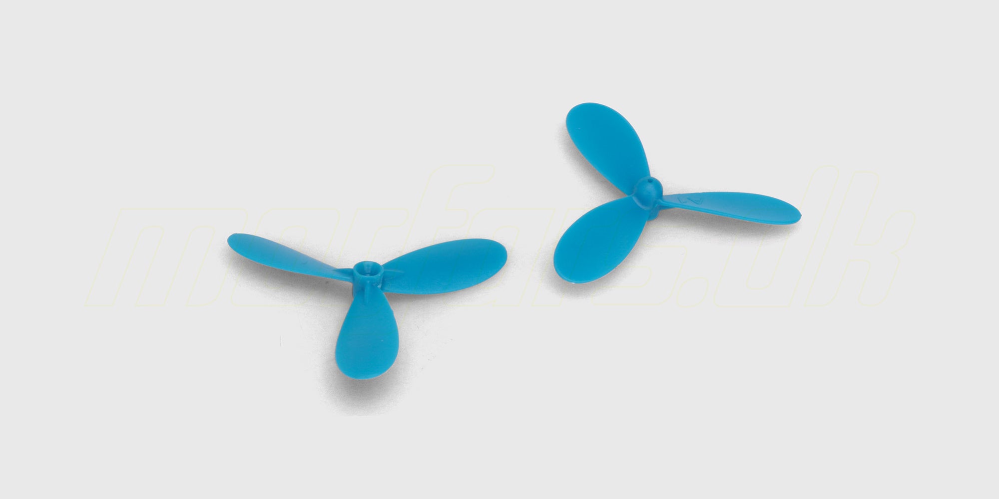 Sorte reservepropeller i robust plast til montering på en Mini Glider fjernstyret flyver.