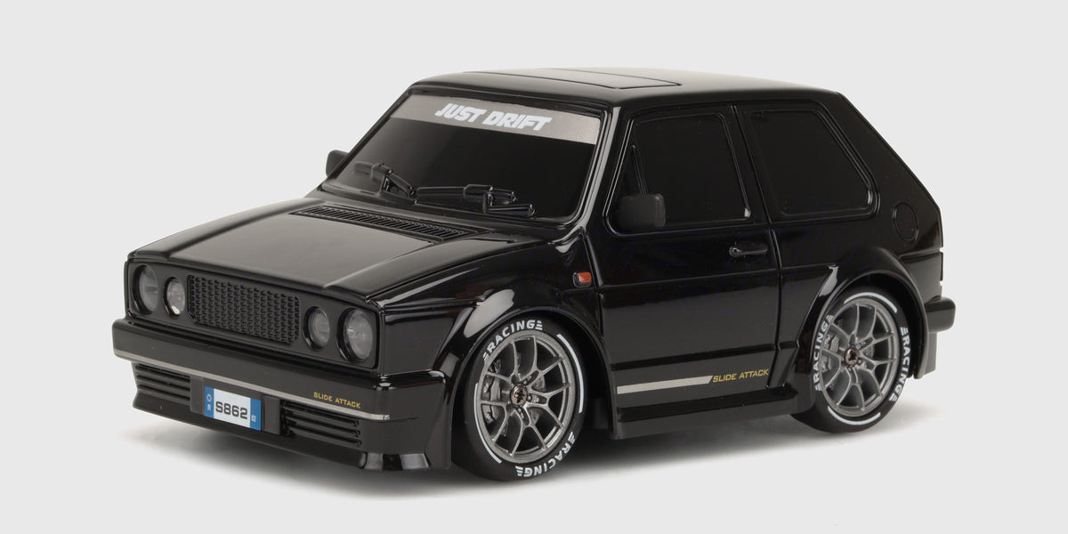 Q-drift GTI Sort set skråt forfra