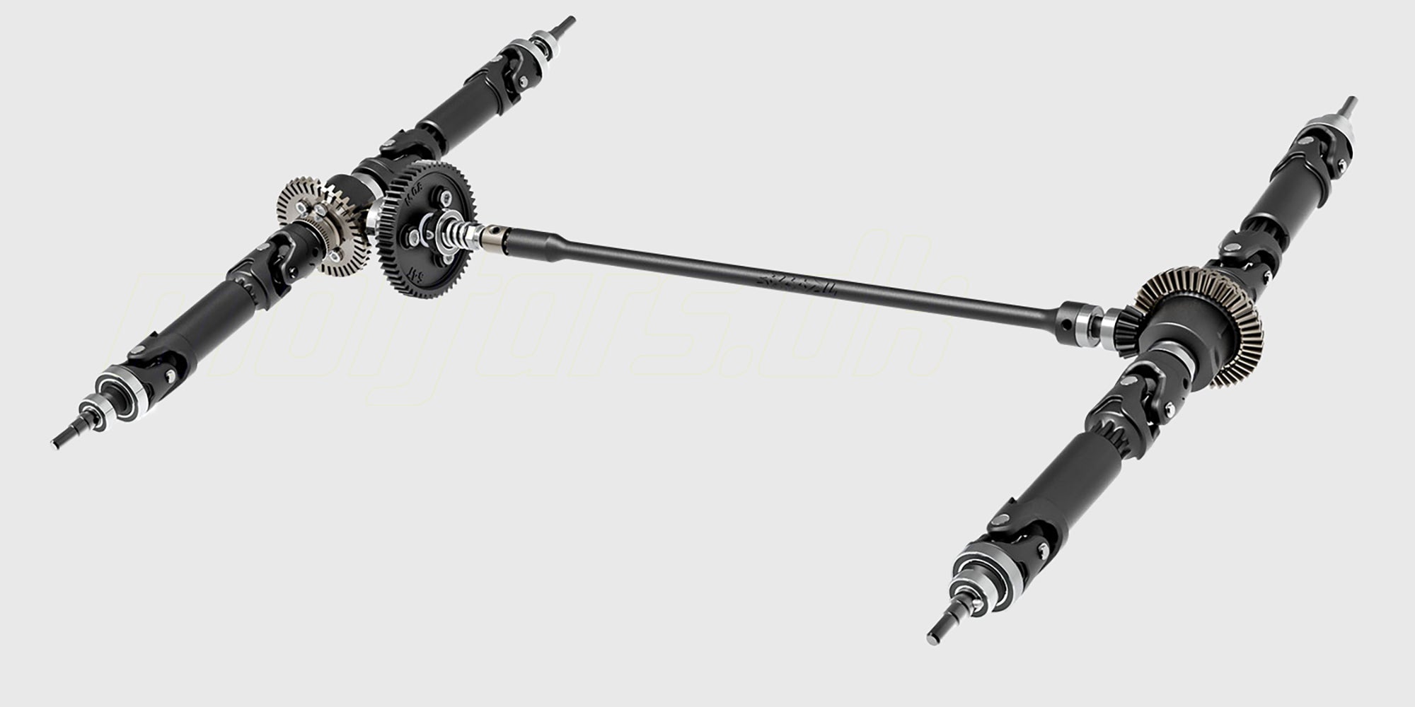 Blå Traxxas Stampede 4x4 BL-2S monster truck med store offroad-dæk vist skråt forfra på hvid baggrund.