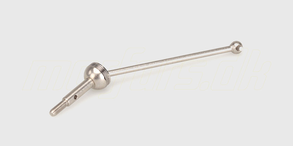 To sorte Z06 cardan shaft trækaksler i metal til fjernstyret bil vist på en hvid baggrund.