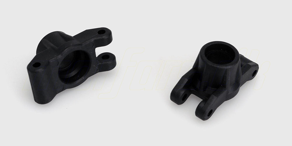 Sort bageste steering cup i plast til hjulophæng på en HBX Spirit fjernstyret bil.