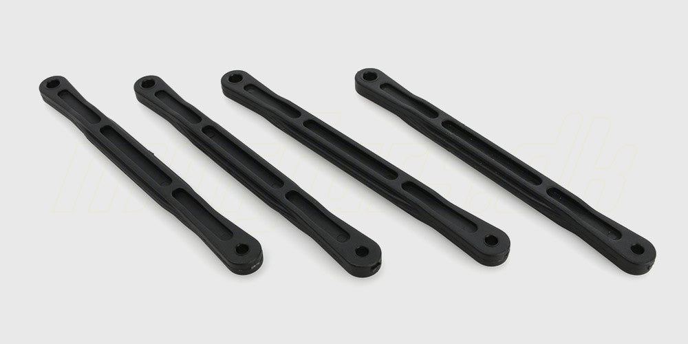 Komplet sæt med øvre styrestænger og plastikled til fjernstyret bil.