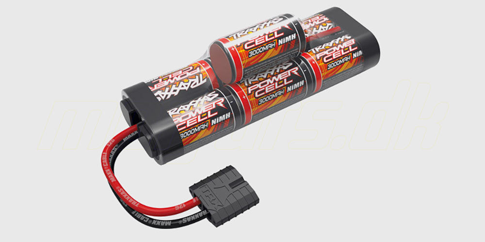 Traxxas Power Cell 8,4V 3000mAh NiMH hump-batteri med iD-stik til fjernstyrede biler.