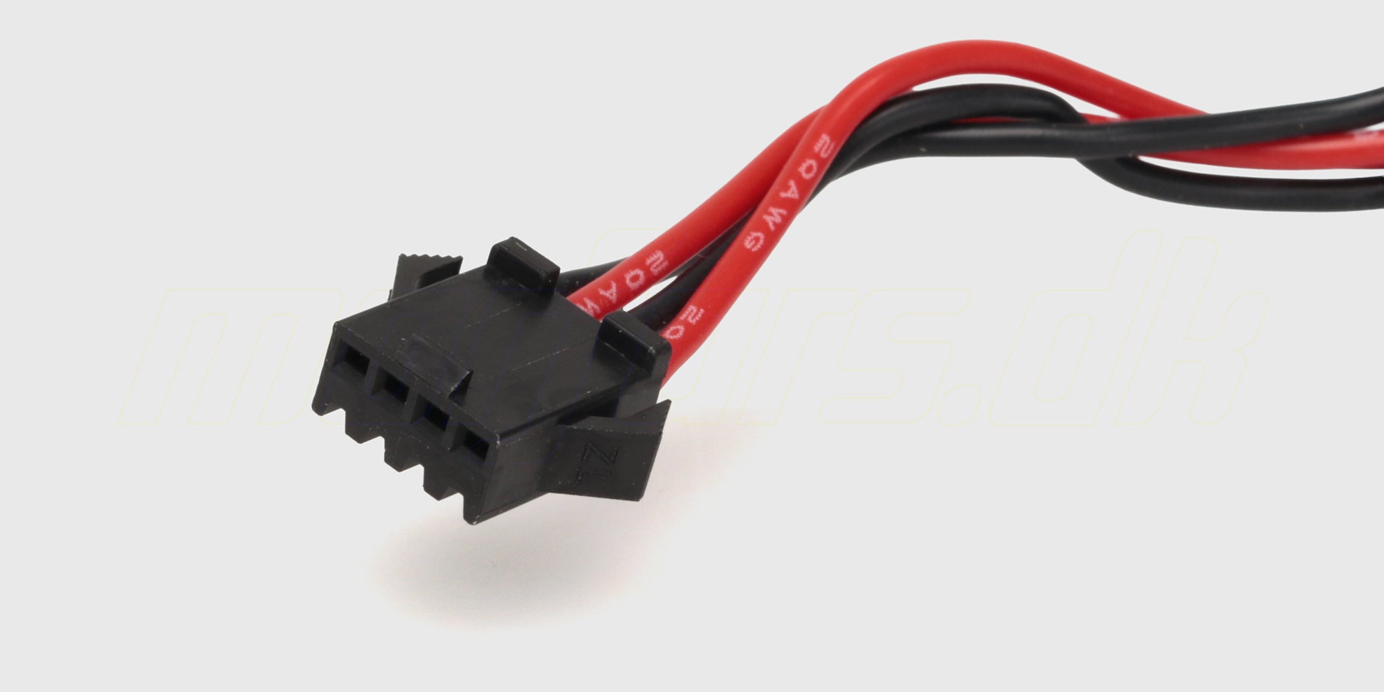 Blåt 18500 Li-ion 7,4V 1500mAh batterisæt med hvidt SMP4-stik til fjernstyret udstyr.