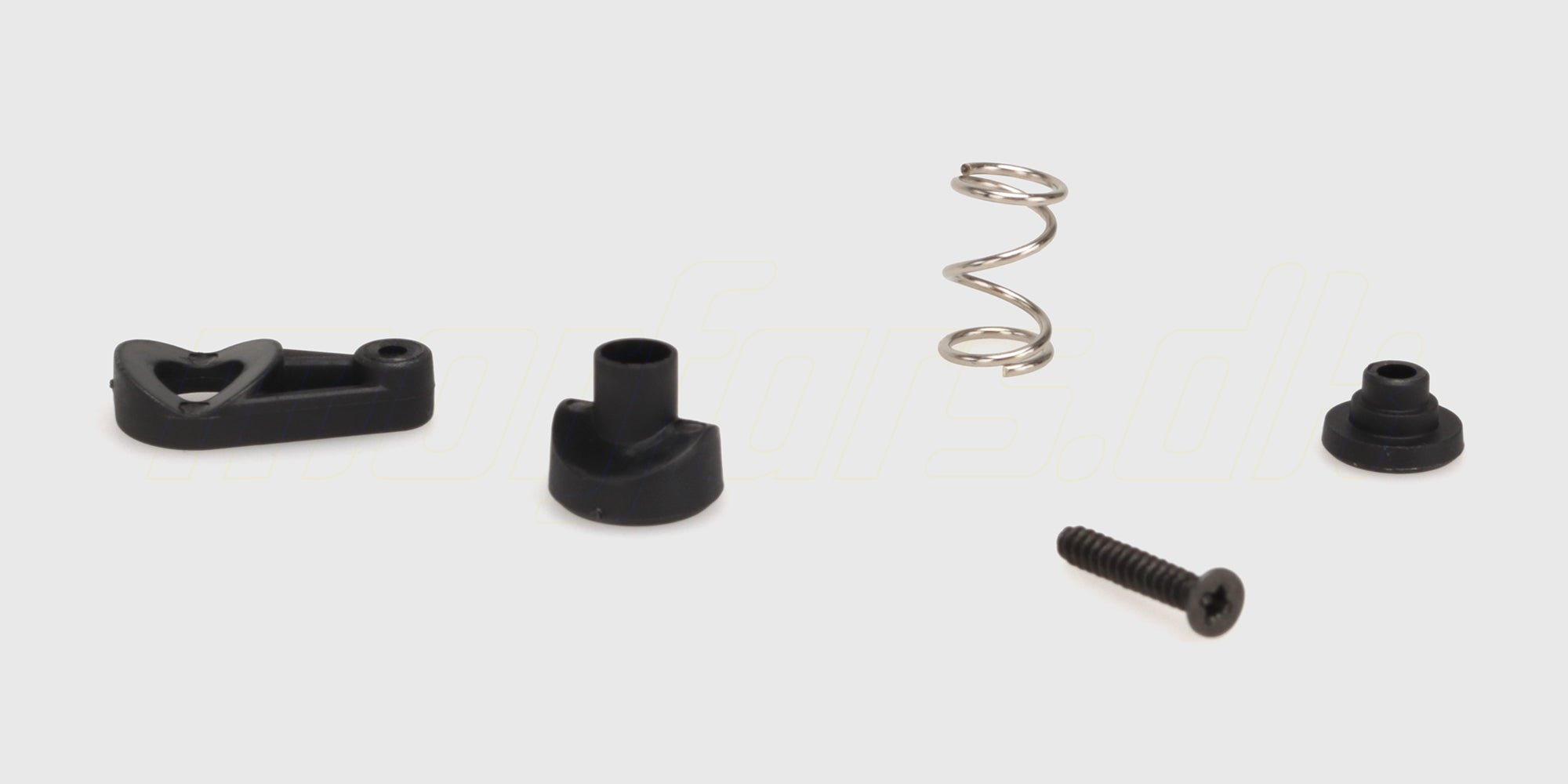 Sort HyperGo Drift servo saver i plast til beskyttelse af styreservo på en fjernstyret bil.