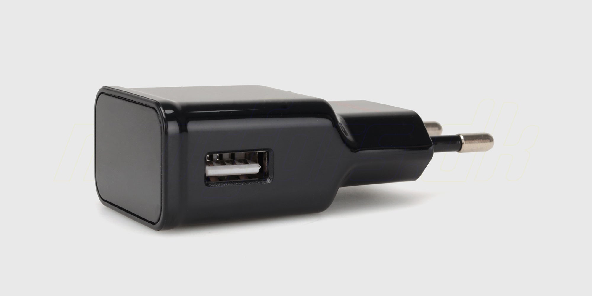 Hvid Jappcell USB-adapter til stikkontakt med én port til effektiv opladning.