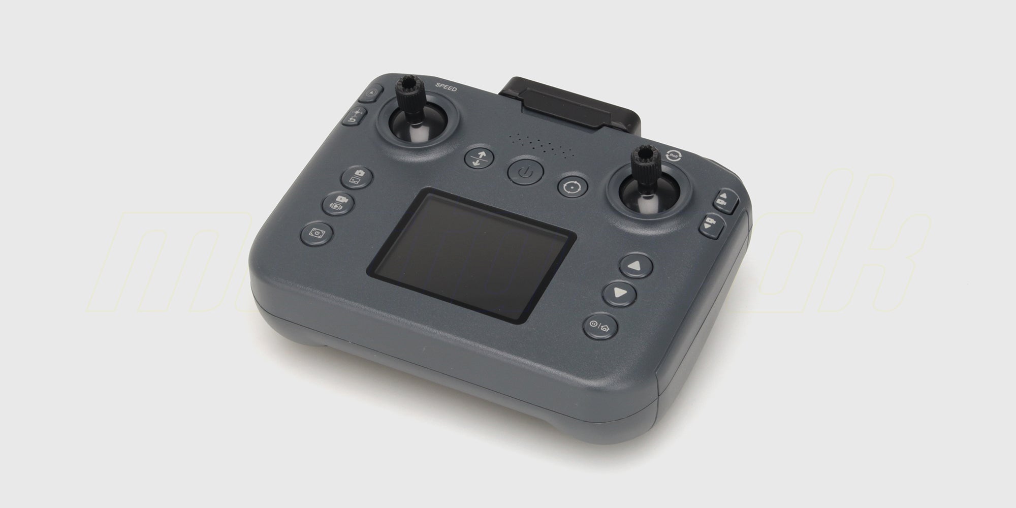 Sort fjernbetjening til Drone M6 Zoomer med joystick og knapper til præcis styring.