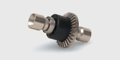 HyperGo Super HD differential i metal til MJX fjernstyrede biler vist på hvid baggrund.