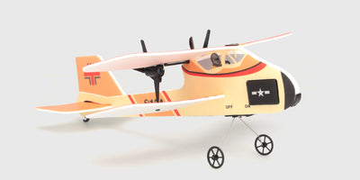 Hvidt Mini Glider svævefly i let skumplast til sjov og leg i det fri.