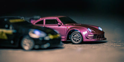 Mini BTD Close up med den lilla model med lyset tændt