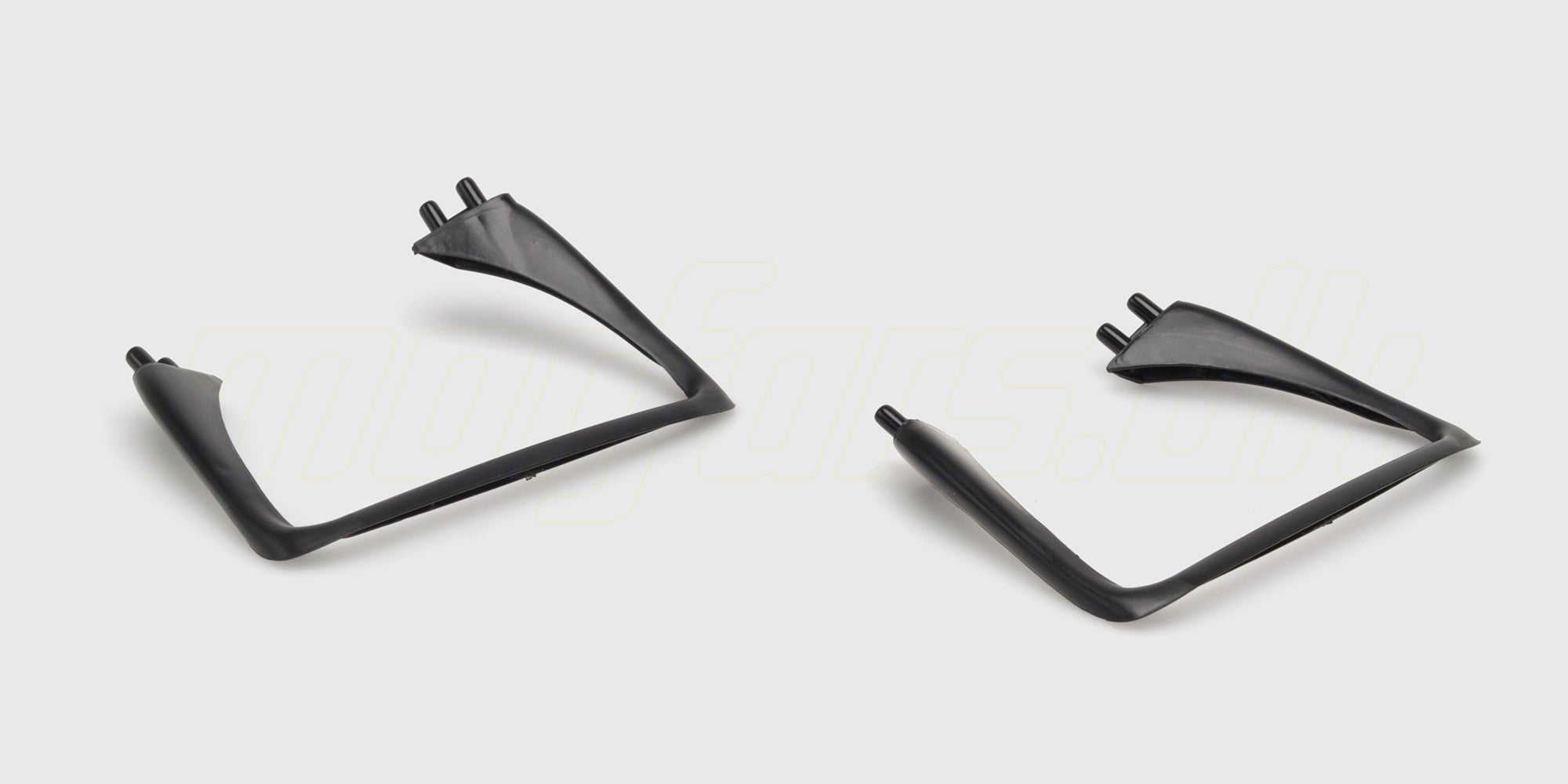 Sorte landingsben i plast til Drone STX6 til sikker landing og beskyttelse af dronen.