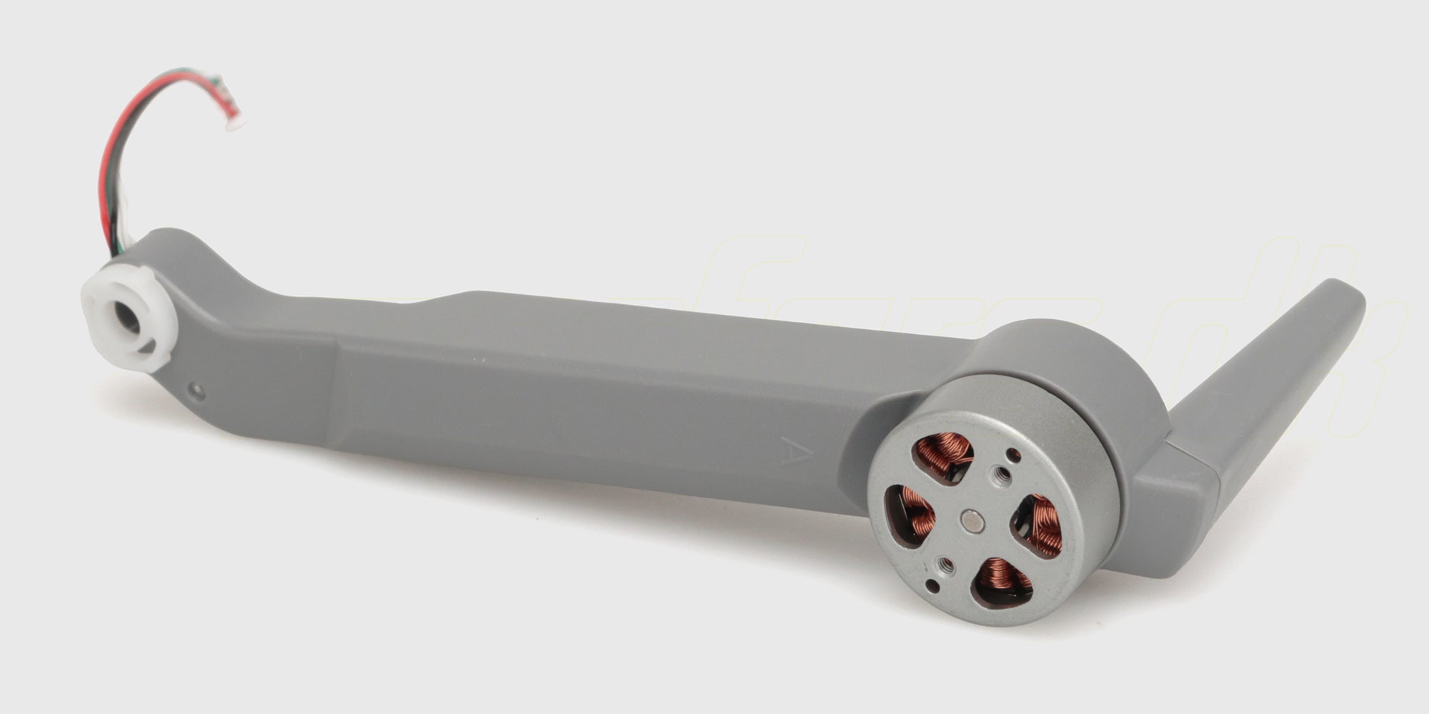 Sort bærearm i plast til Recon XV1 fjernstyret bil vist på en hvid baggrund.