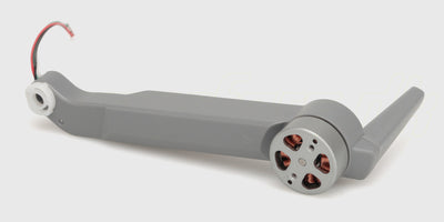 Sort bærearm i plast til Recon XV1 fjernstyret bil vist på en hvid baggrund.