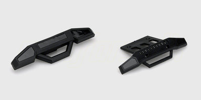 Sort for- og bagkofanger sæt i plast til Hammer fjernstyret bil vist på hvid baggrund.