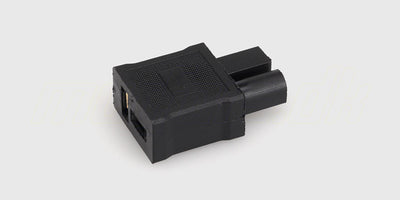 Sort konverterstik fra Tamiya han til Deans T-Plug hun uden ledning til fjernstyrede biler.