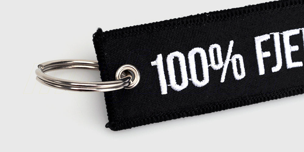 Solid sølvfarvet metalnøglering fra Morfars.dk til sikker organisering af dine nøgler.