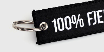 Solid sølvfarvet metalnøglering fra Morfars.dk til sikker organisering af dine nøgler.