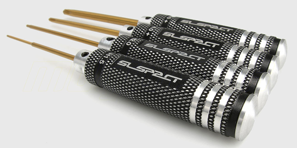 Komplet RC Tech Tools værktøjssæt i fuld størrelse med unbrakonøgler og topnøgler til fjernstyrede biler.