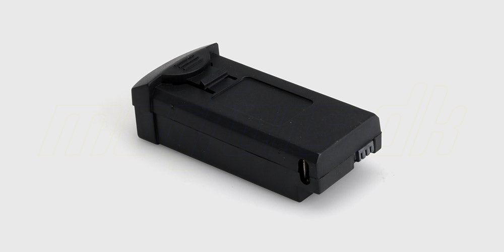 Sort batteripakke til ST16B drone med hvidt batteristik vist på en neutral baggrund.