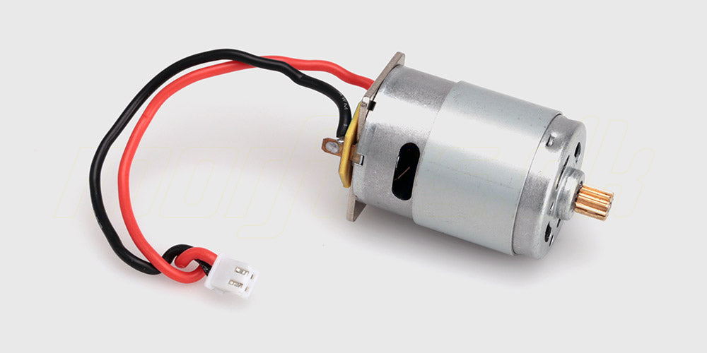 Kraftfuld Hurricane elmotor i lilla metalfinish til opgradering af fjernstyrede biler.