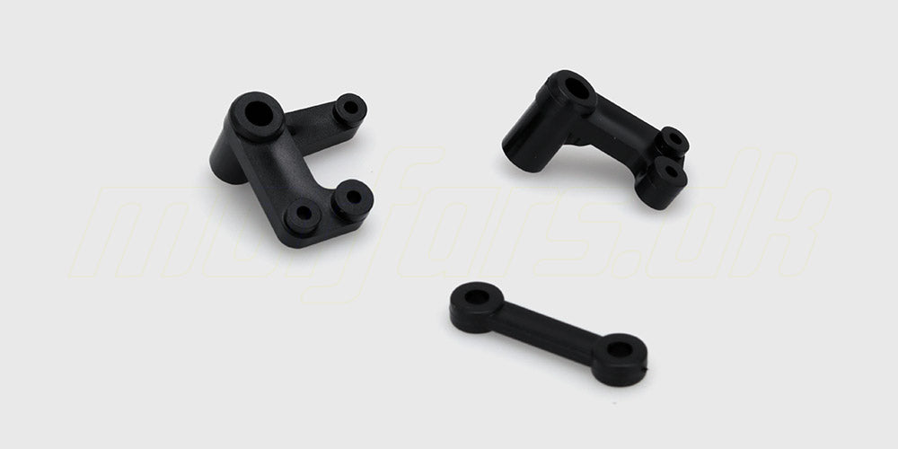 Komplet Hammer styretøjssæt med sorte plastikdele og metalstænger til fjernstyret bil.