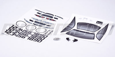 Lyserødt MZDS-6 karrosseri til touringcar med skarpe aerodynamiske linjer.