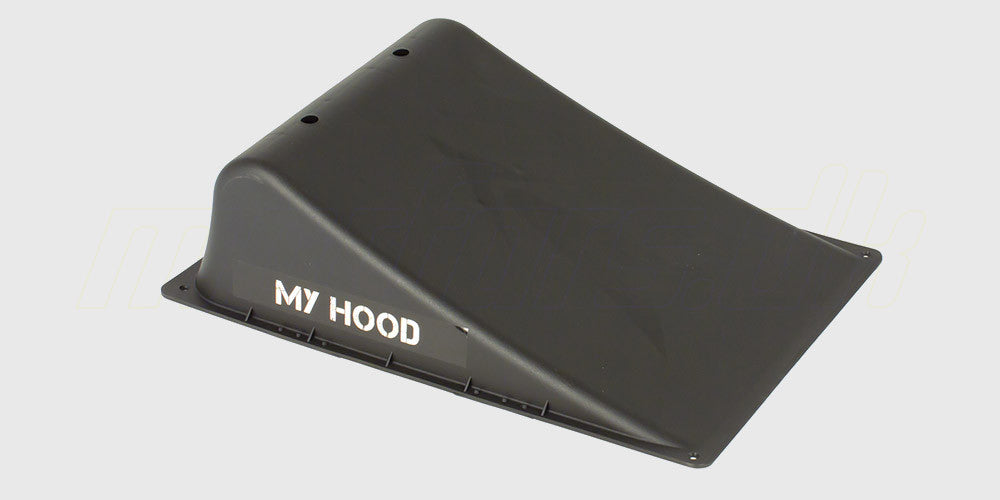 Sort My Hood rampe i plast til fjernstyrede biler perfekt til hop og stunts.