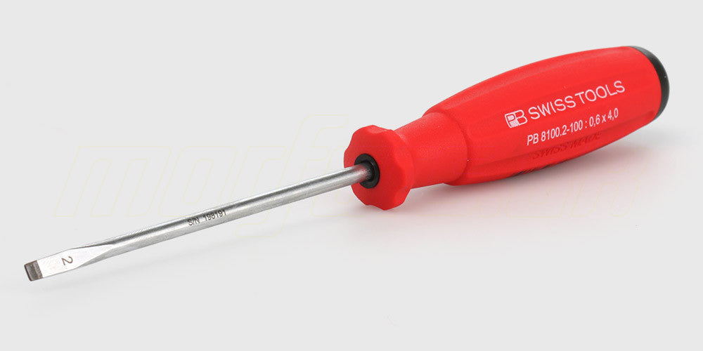 SwissGrip fladskruetrækker med ergonomisk, skridsikkert håndtag til præcis mekanisk samling.